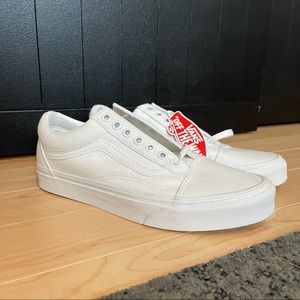 never been worn white vans